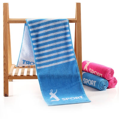 Couleur tissée en coton serviette de sport 27.5*110 Taille Logo Parfait pour le badminton et le tennis