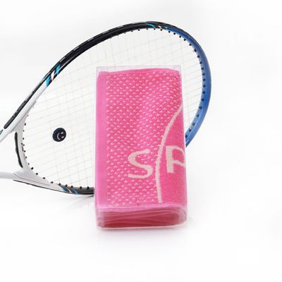 Couleur tissée en coton serviette de sport 27.5*110 Taille Logo Parfait pour le badminton et le tennis