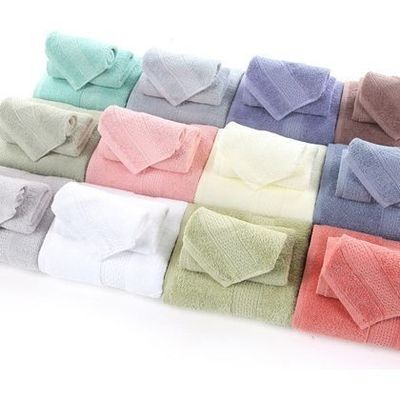 Ensemble de serviettes en coton 100% parfait pour un hôtel de sport boîte cadeau en 3 pièces 35*75cm et 70*140cm