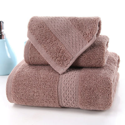 Ensemble de serviettes en coton 100% parfait pour un hôtel de sport boîte cadeau en 3 pièces 35*75cm et 70*140cm