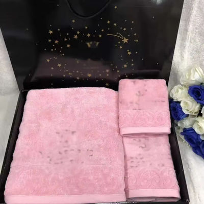 Ensemble de serviettes rectangulaires en polyester pour salle de bain d'hôtel 2024
