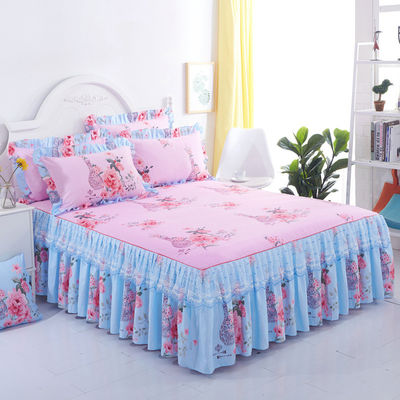 Robe de lit en dentelle double non toxique avec couverture et couvercle protecteur