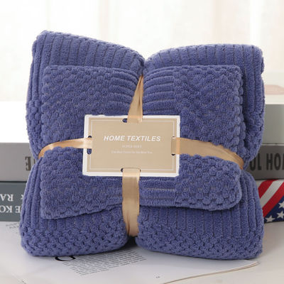 Servette de bain en laine de corail en microfibre épaissie 2 en 1 pour la serviette de visage 250GSM