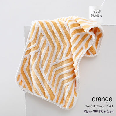 Tissu épais tissé durable Jacquard Vêtement à vaisselle en coral Tissu de nettoyage en microfibre