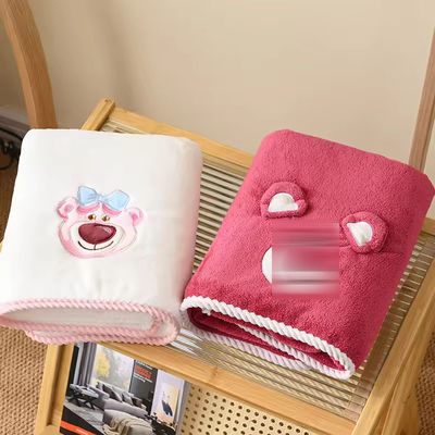 Polyester / coton 2PCS épaissie ensemble de serviette de bain pour la plage ensemble de serviette cadeaux de mariage