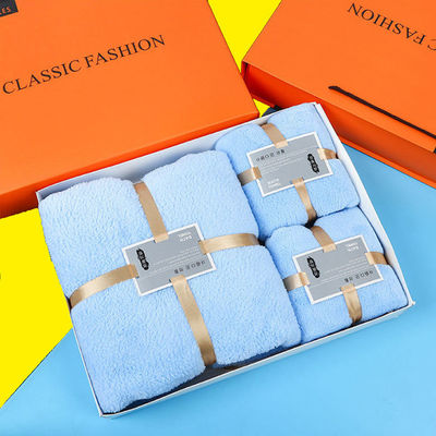 Sac à mailles et boîte cadeau inclus Microfiber Adult Towel Set Toile de bain 70*140cm pour SPA