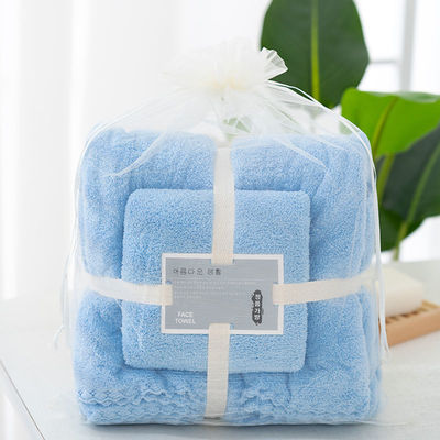 Ensemble de serviettes de bain en microfibre tricotée en laine de corail