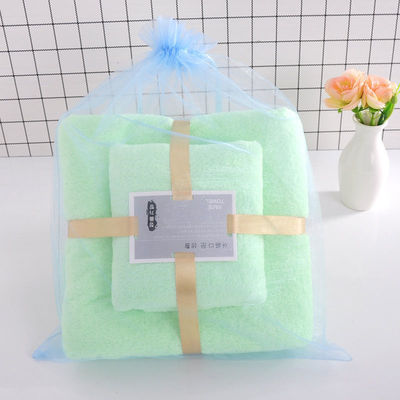 Ensemble de serviettes de bain en laine de corail épaisse et absorbante avec dessins d'impression personnalisés
