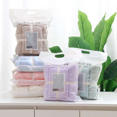 Laine de corail rafraîchissement serviette turque ensemble 5 étoiles coloré Zero Twist cadeau ensemble serviette de bain