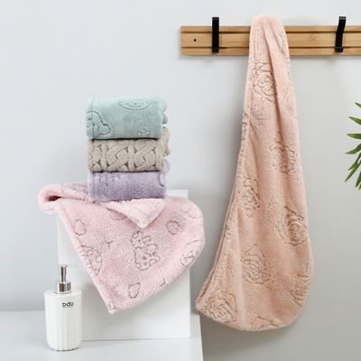 Capuchon pour cheveux secs en microfibre doux et propre à la peau, absorbant rapidement 65*25 cm