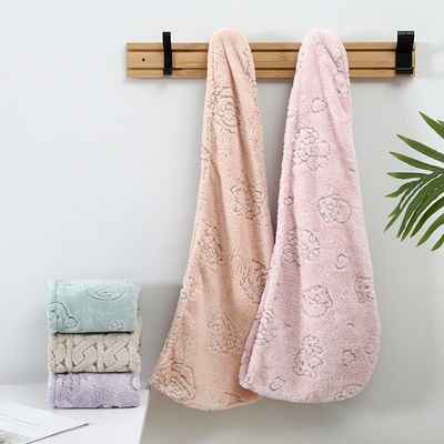 Capuchon pour cheveux secs en microfibre doux et propre à la peau, absorbant rapidement 65*25 cm