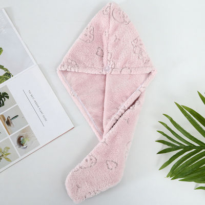 Capuchon pour cheveux secs en microfibre doux et propre à la peau, absorbant rapidement 65*25 cm
