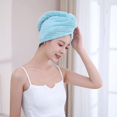 Capuchon de séchage de cheveux de haute densité pour femmes 88g-90g Turban à séchage rapide avec broderie de dessins animés