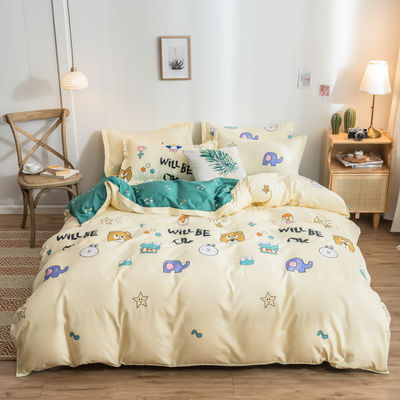 Impression réactive de luxe 4 pièces ensemble de literie pour personnalisé unique double Queen King Taille