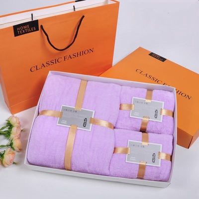 Ensemble de luxe à l'épreuve des enfants 3 en 1 Hôtel Designer Coral Fleece Bathroom Bath Towel Set