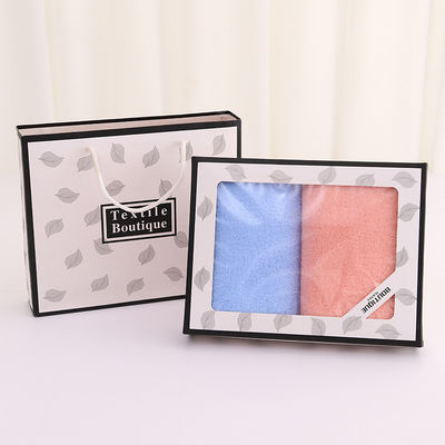 Ensemble cadeau de serviettes de bain 3 pièces pour adultes serviette en velours de corail avec boîte et serviettes en microfibre