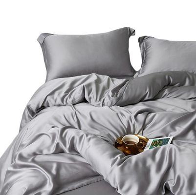 Compte de fils de 19 mm, ensemble de feuilles montées 100% soie certifiée Oeko-TEX Couverture de couette incluse