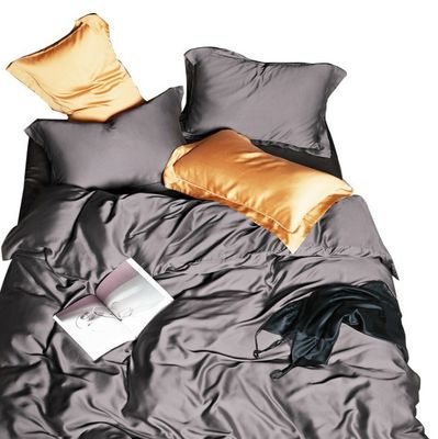 Compte de fils de 19 mm, ensemble de feuilles montées 100% soie certifiée Oeko-TEX Couverture de couette incluse
