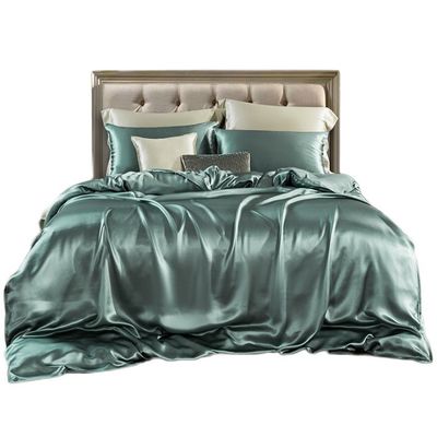 Compte de fils de 19 mm, ensemble de feuilles montées 100% soie certifiée Oeko-TEX Couverture de couette incluse
