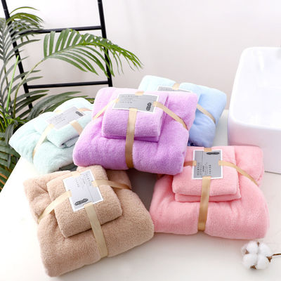 Ensemble de serviettes de bain 3pcs Super forte absorption de l' eau pour la maison Hôtel souvenirs de mariage