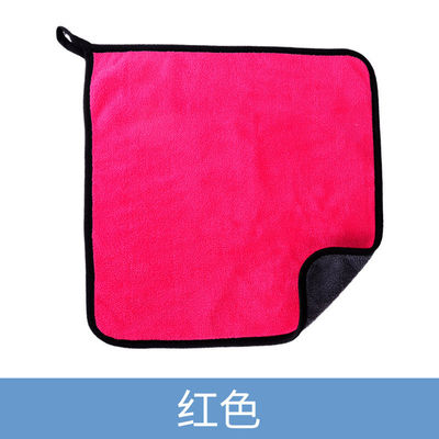 30*30 serviette de lavage de voiture en fibres superfines avec une forte absorption de l'eau et une conception spéciale