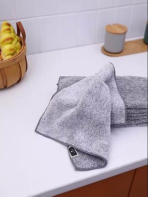 35g Nettoyage à la mode Nettoyage à la main Organique Bambou Charbon de bois serviette Tissu de cuisine