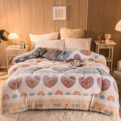 Logo personnalisé Couverture de lit Coussin de velours Broderie chaude Coussin épais Coussin d'hiver Plush Prêt