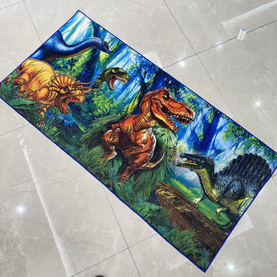 Des conceptions personnalisées soutenues Super Soft Microfiber imprimé 100% Polyester serviette de plage