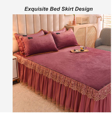 Comfort pour adultes et enfants Vêtement de lit en flanelle, étoffe de lit à double couche