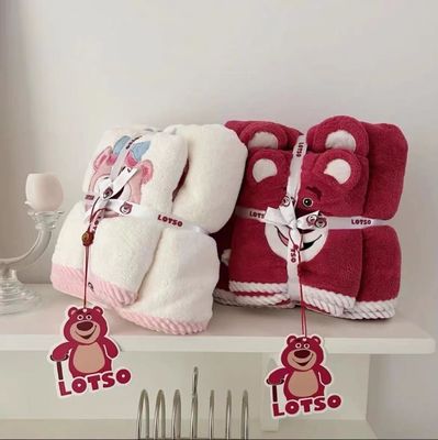 Super forte absorption de l' eau de corail velours toilettes de bain ensemble 2PCS ensemble pour les cadeaux de mariage