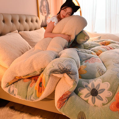 Style moderne Super doux chaud et confortable Polyester Tissu de couette King Size