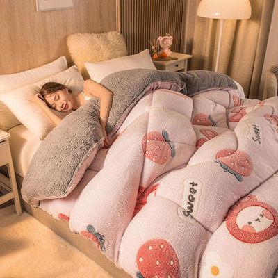 Style moderne Super doux chaud et confortable Polyester Tissu de couette King Size
