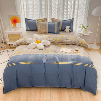 Maison chaleureuse confortable luxe respirant super doux couverture de lit 4 pièces couverture ensemble