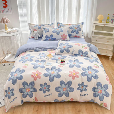 Maison chaleureuse confortable luxe respirant super doux couverture de lit 4 pièces couverture ensemble