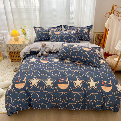 Maison chaleureuse confortable luxe respirant super doux couverture de lit 4 pièces couverture ensemble