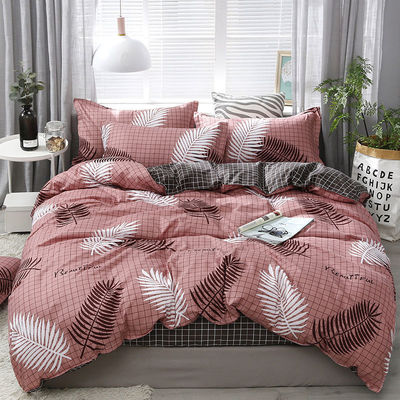 Nombre de fils 400TC Conception personnalisée Couverture de couette en coton avec 4 pièces