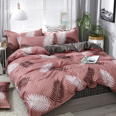 Nombre de fils 400TC Conception personnalisée Couverture de couette en coton avec 4 pièces
