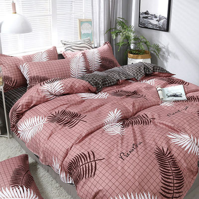 Nombre de fils 400TC Conception personnalisée Couverture de couette en coton avec 4 pièces