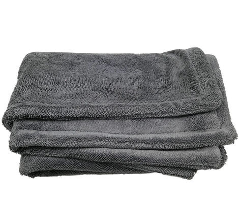 1200gm Double couche épaissie serviette de torsion pour le nettoyage automobile en microfibre