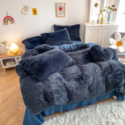 Noël de luxe chauve super doux chaud Mink velours couette pour l'automne et l'hiver