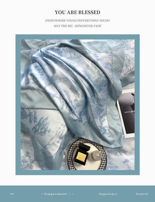 Ensemble de literie en tencel avec des normes nationales de qualité de la couleur et un nombre de tissus de 50