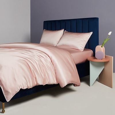 Densité de tissu 128x68 100% de soie pure Satin Couverture de couette pour la literie d'hôtel de luxe