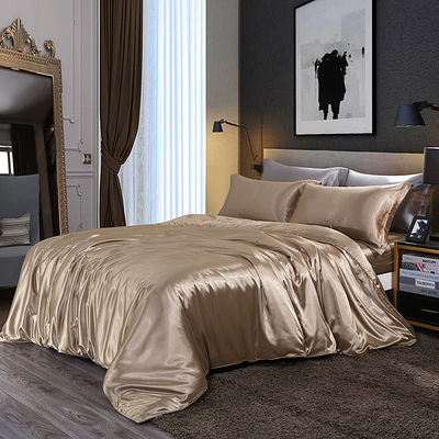 Densité de tissu 128x68 100% de soie pure Satin Couverture de couette pour la literie d'hôtel de luxe