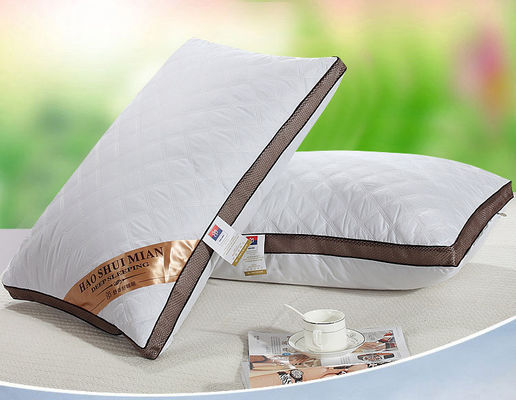 Coussin lavable élastique pur en coton fonctionnalité durable pour lit d'hôtel