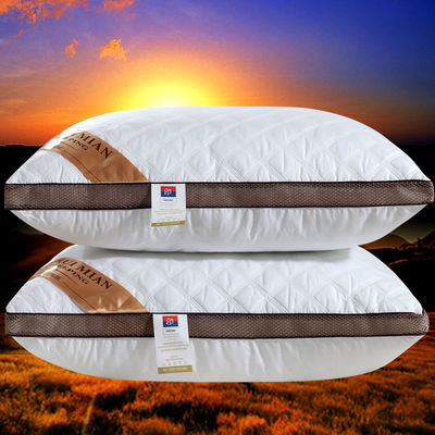 Coussin lavable élastique pur en coton fonctionnalité durable pour lit d'hôtel