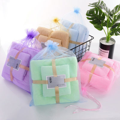 Ensemble de serviettes de bain en laine de corail rectangulaire pour SPA