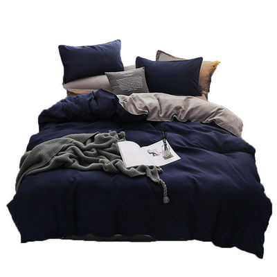Couchettes de luxe de taille King en lin de couleur solide et en microfibre