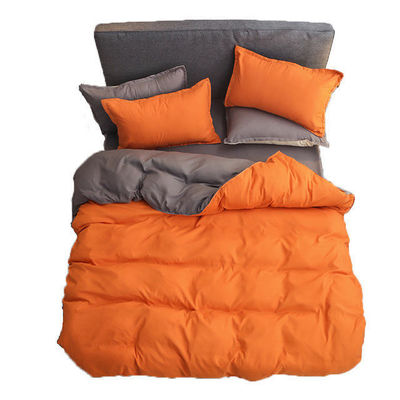 Couchettes de luxe de taille King en lin de couleur solide et en microfibre