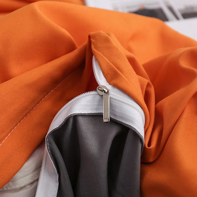 Couchettes de luxe de taille King en lin de couleur solide et en microfibre