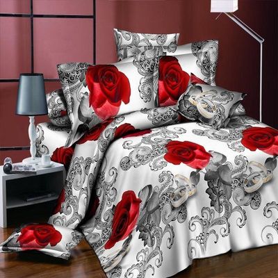 Maison personnalisée couleur couverture de couette en microfibre lit lit ensemble de literie avec impression numérique